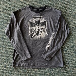 Gray Long Sleeve kids Shirt